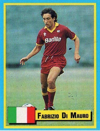 Fabrizio Di Mauro AS ROMA Fabrizio Di Mauro TOP Micro Card Italian League 1989
