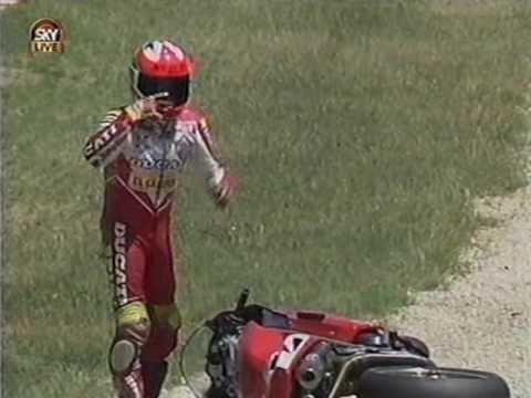 Fabrizio Pirovano WSBK 1994 Misano Race 1 Fabrizio Pirovano Crash YouTube