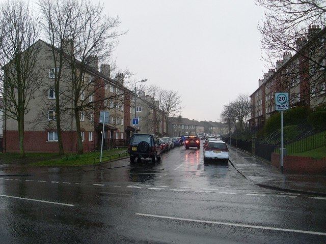 Faifley Langfaulds Crescent from Faifley Road Stephen Sweeney Geograph