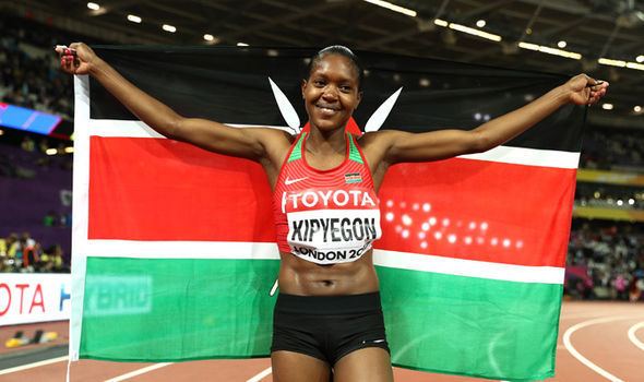 Faith Kipyegon Laura Muir finshes fourth as Faith Kipyegon wins World Athletics
