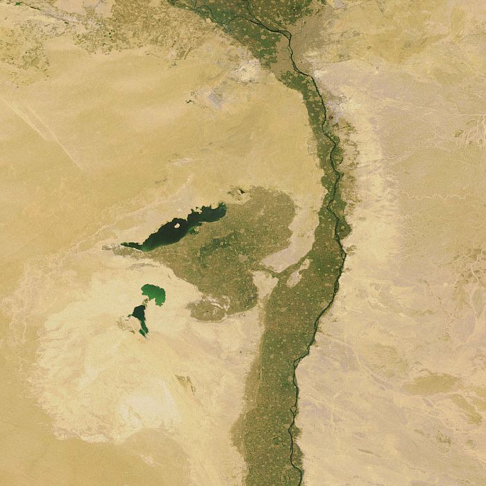Faiyum Oasis Earth Snapshot The Faiyum Oasis and Lake Moeris Egypt