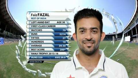 Faiz Fazal The Board Of Control For Cricket In India