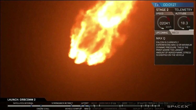 Falcon 9 Full Thrust Launch of Falcon 9 Full Thrust on Return to Flight OG2 Mission