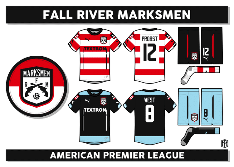 Fall River Marksmen Sports Logo Spot Fall River Marksmen