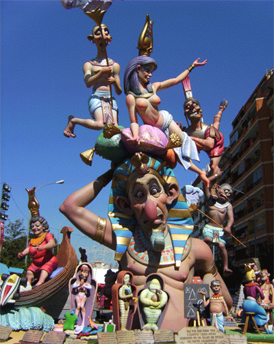 Falles Fallas Fiestas in Valencia City