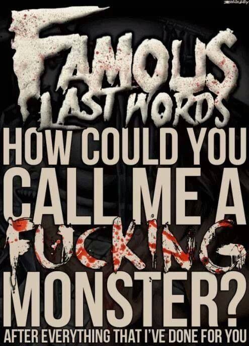 Famous Last Words (band) 1000 images about Famous last words on Pinterest Famous words