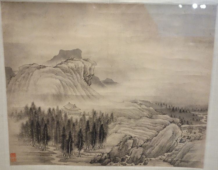 Fan Qi (artist) FileEvening Landscape by Fan Qi 1616 after 1694 China Qing