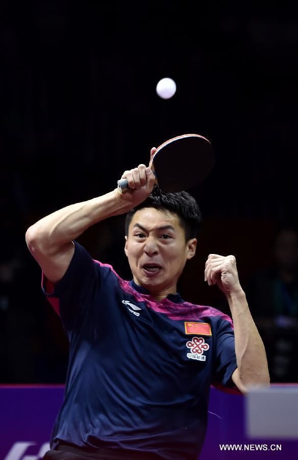 Fang Bo Table Tennis Worlds Zhang Jike loses to Fang Bo 14 Xinhua