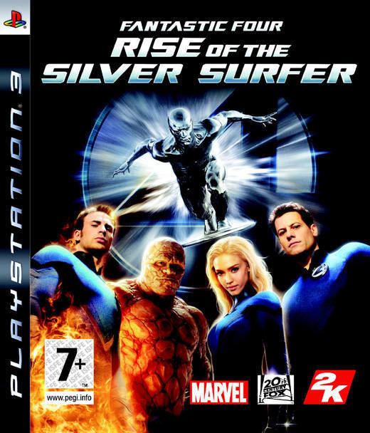 Fantastic Four: Rise of the Silver Surfer (video game) Fantastic Four Rise of the Silver Surfer Box Shot for PlayStation 3