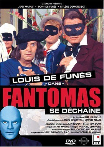 Fantômas se déchaîne Amazoncom Fantomas se dechaine De Funes Jean Marais Mylene