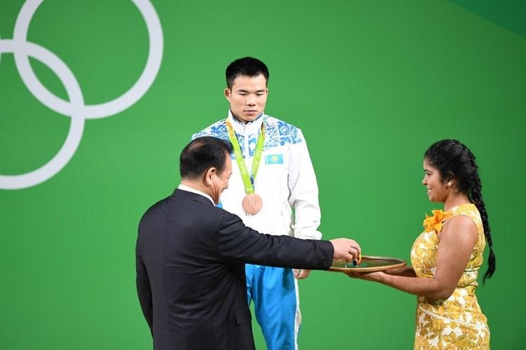 Farkhad Kharki Rewarding of Kazakhstani weightlifter Farkhad Kharki PHOTO