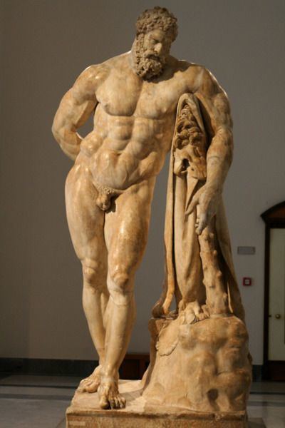 Farnese Hercules The Farnese Hercules a Roman copy of the Greek masterpiece by
