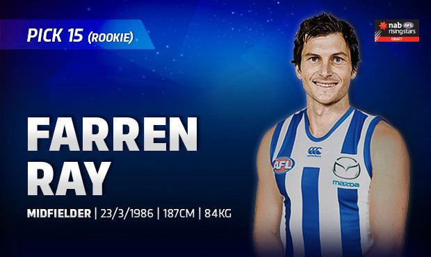 Farren Ray Rookie Draft Pick 15 Farren Ray NMFCcomau