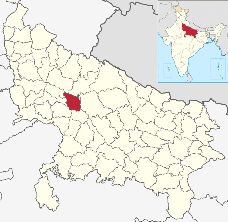Location of Farrukhabad district in Uttar Pradesh