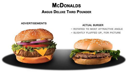 Fast food advertising Fast Food Ads vs Reality Serious Eats