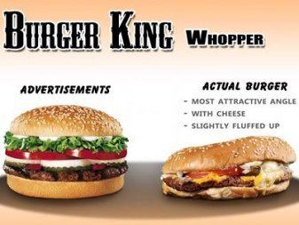 Fast food advertising Look At The Shocking Difference Between Fast Food Ads And Real Menu
