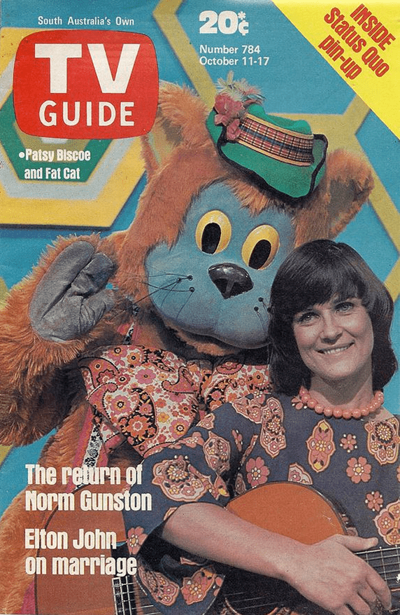 Fat Cat and Friends Patsy Biscoe and Fat Cat on Channel 10 Adelaide Remember When