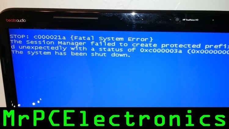 stop c00021a fatal kit error windows xp