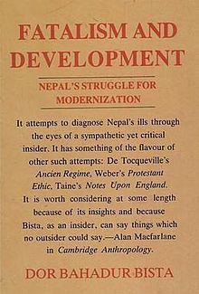 Fatalism and Development: Nepal's Struggle for Modernization httpsuploadwikimediaorgwikipediaenthumbd