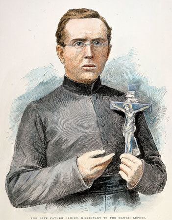 Father Damien Saint Damien of Molokai Belgian priest Britannicacom