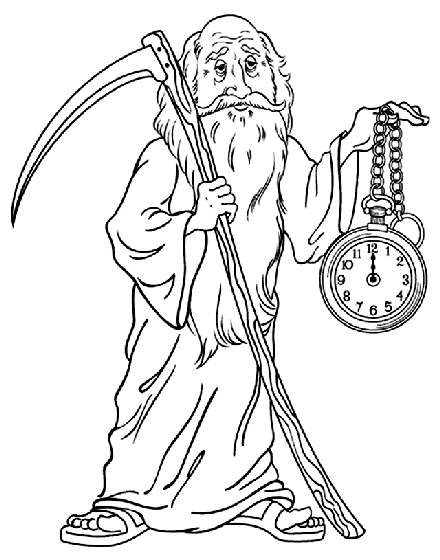 Father Time New Year39s Father Time Coloring Page crayolacom