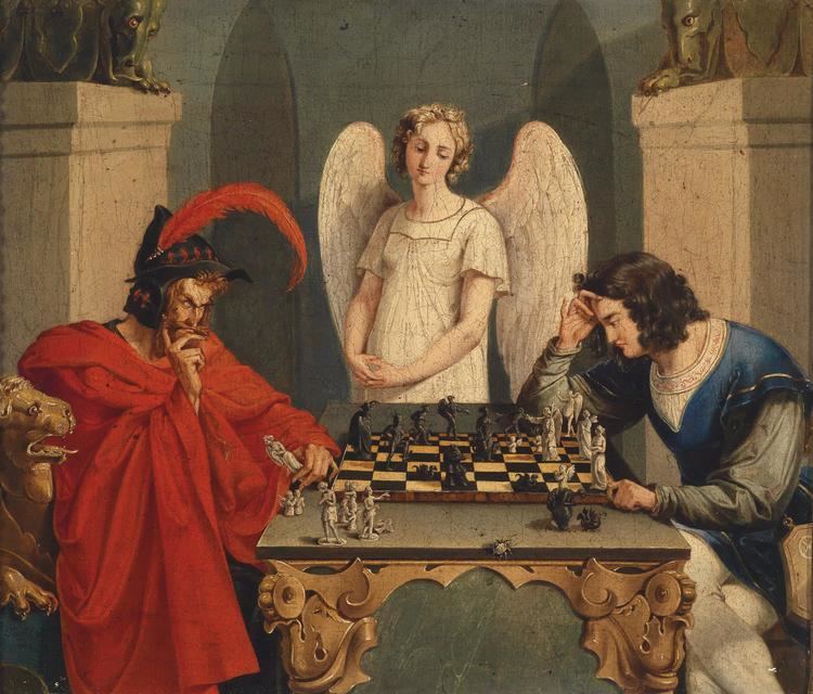 Faust FileFaust und Mephisto beim Schachspiel 19Jhjpg Wikimedia Commons