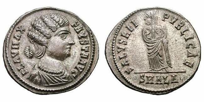 Fausta Fausta Roman Imperial Coins reference at WildWindscom