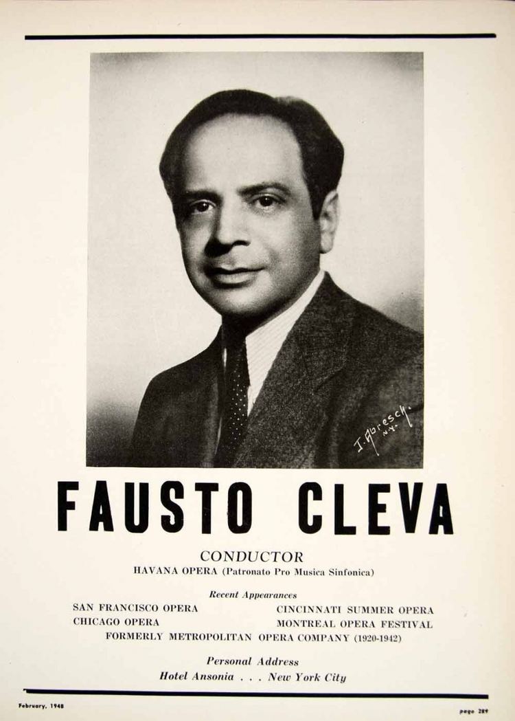 Fausto Cleva Fausto Cleva Conductor