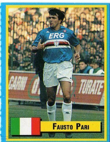 Fausto Pari SAMPDORIA Fausto Pari TOP Micro Card Italian League 1989