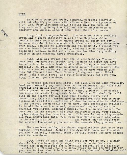 FBI–King suicide letter