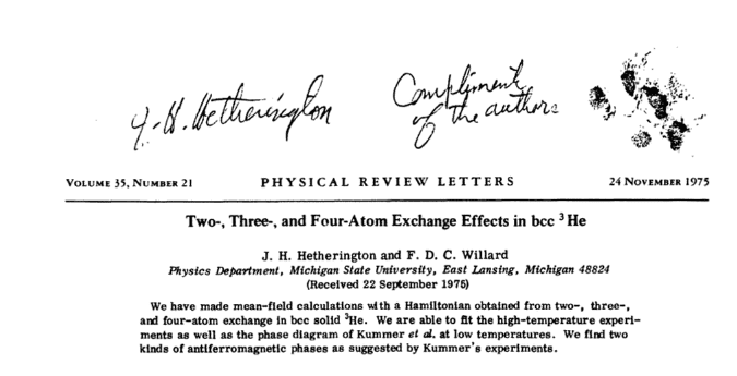 F.D.C. Willard In 1975 a Cat CoAuthored a Physics Paper Atlas Obscura