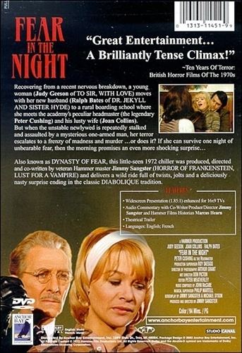 Fear in the Night (1972 film) Fear In The Night DVD 1972 Joan Collins Peter Cushing