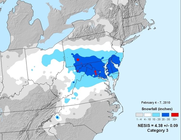 February 5–6, 2010 North American blizzard National Snow and Ice February 2010 State of the Climate