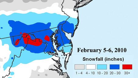 February 5–6, 2010 North American blizzard Capital Weather Gang Washington39s greatest snowstorms