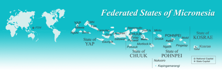Federated States of Micronesia YAP CHUUK POHNPEI KOSRAE