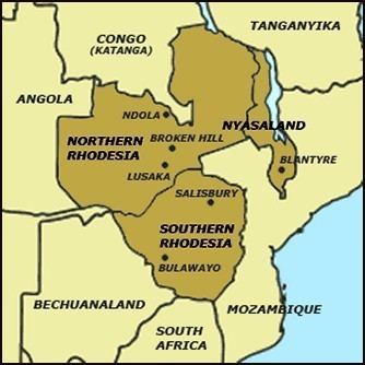 Federation of Rhodesia and Nyasaland Southern Rhodesia Rhodesia and Nyasaland Rhodesia