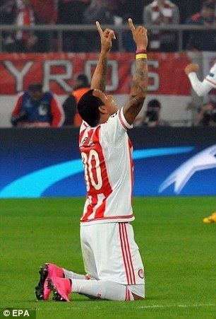 Felipe Pardo Olympiacos victory puts Arsenal on brink of Champions League