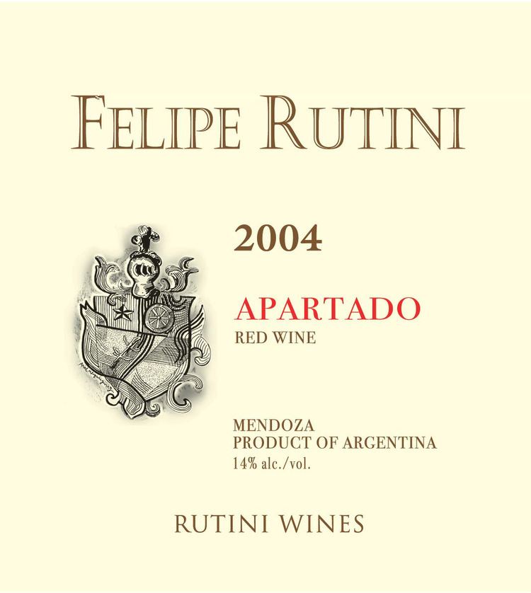 Felipe Rutini 2004 Rutini Red Blend la Consulta Felipe Rutini Apartado by Rutini