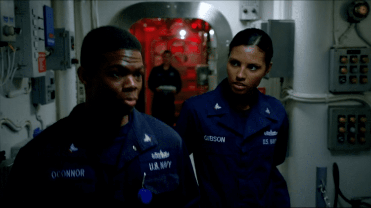 Maya Gibson in a scene from the 2014-2018 tv series, The Last Ship