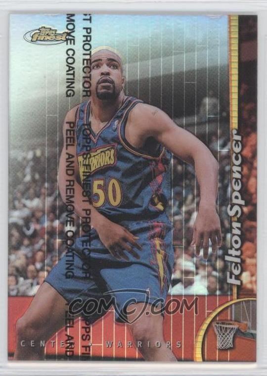 Felton Spencer 199899 Topps Finest Refractor 144 Felton Spencer