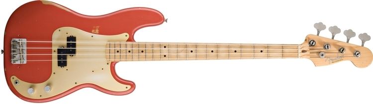 Fender Precision Bass Road Worn 3950s Precision Bass Maple Fingerboard Fiesta Red Gold