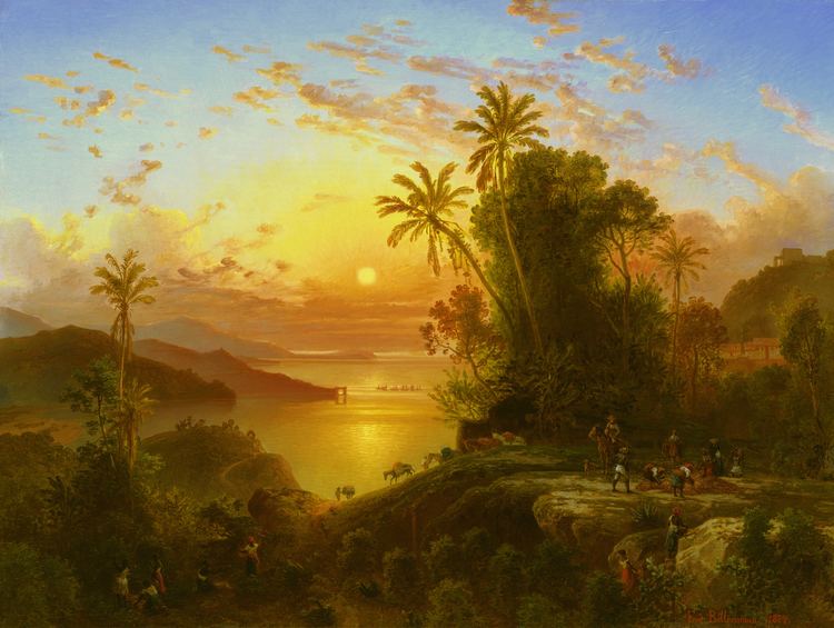 Ferdinand Bellermann FileCoast of La Guaira at sunset by Ferdinand Bellermann