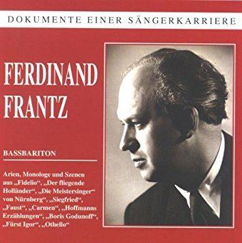 Ferdinand Frantz VARIOUS ARTISTS Heldenbaritone Ferdinand Frantz Amazoncom Music