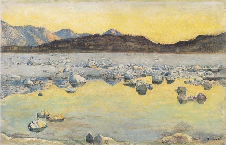 Ferdinand Hodler Maggia Delta before sunrise Ferdinand Hodler WikiArtorg