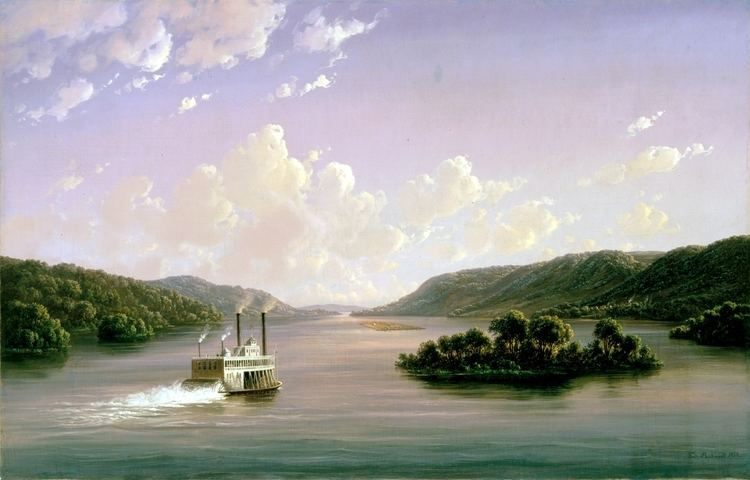 Ferdinand Richardt FileView on the Mississippi by Ferdinand Richardt 1858