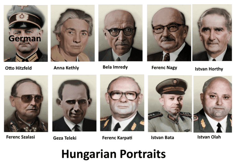 Hungarian Leaders + Generals(I think) Portraits from files. : r/TNOmod