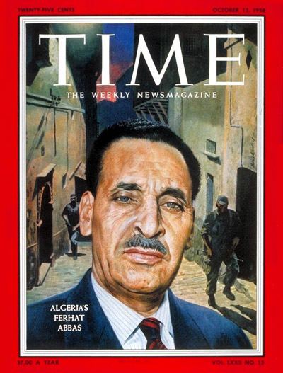 Ferhat Abbas TIME Magazine Cover Ferhat Abbas Oct 13 1958 Algeria