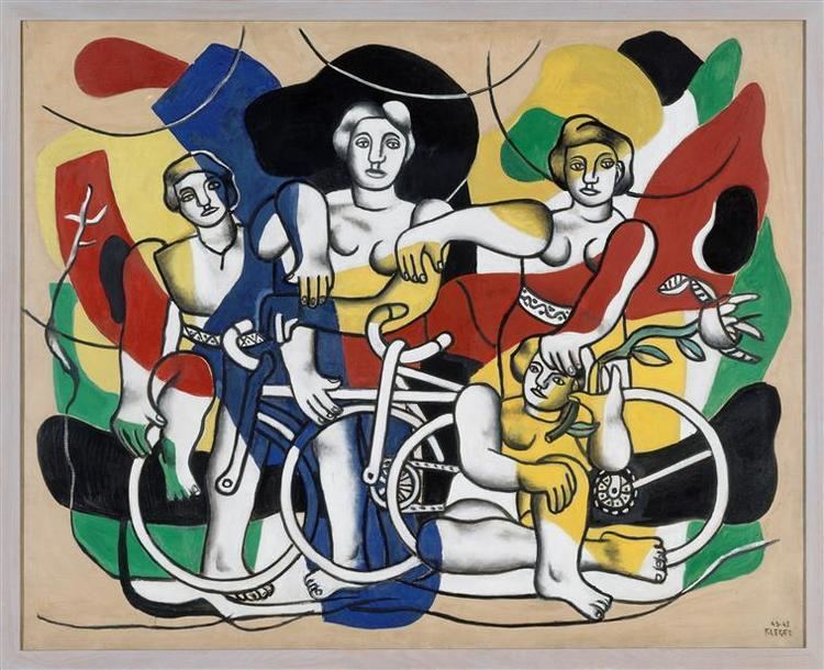 Fernand Léger The four cyclists Fernand Leger WikiArtorg