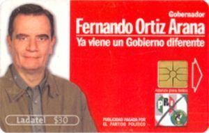 Fernando Ortiz Arana Phonecard Fernando Ortiz Arana Gobernador Queretaro Telmex
