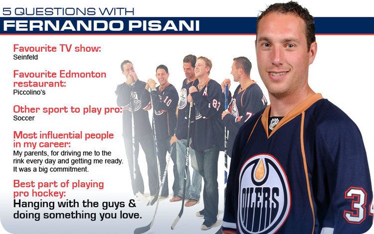 Fernando Pisani 5 Questions with Fernando Pisani Edmonton Oilers Off